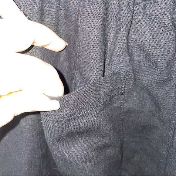 Gap Wide Leg Cargo Style Linen Blend Pants Size Large - Picture 5 of 9